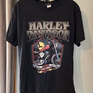 Harley-Davidson Black and Red Motorcycle Tee